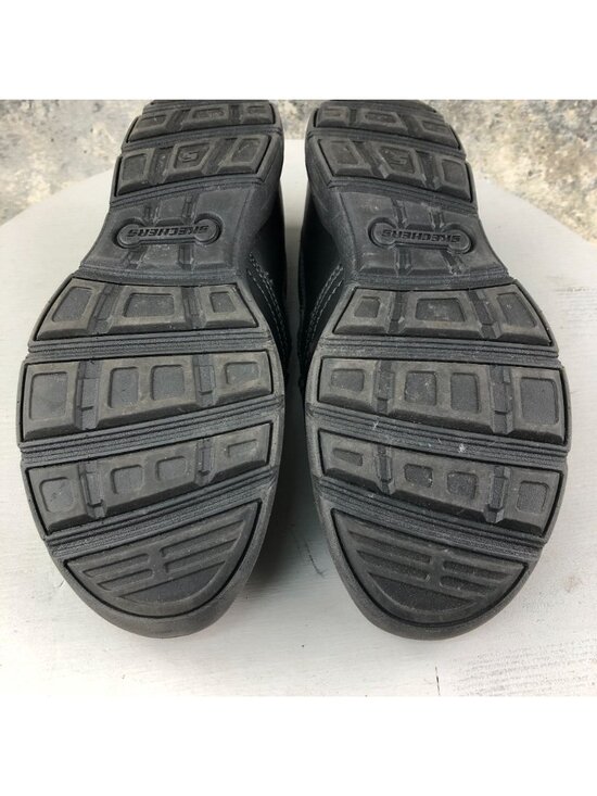 Skechers Men\'s Size 9.5 Harper Forde Black Leather Relaxed Slip On Loafers 56298 main image 12